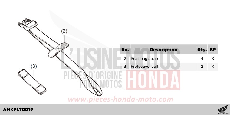 KIT,SEAT BAG ATT de Hornet 750 GRAPHITE BLACK (NHB01) 2023